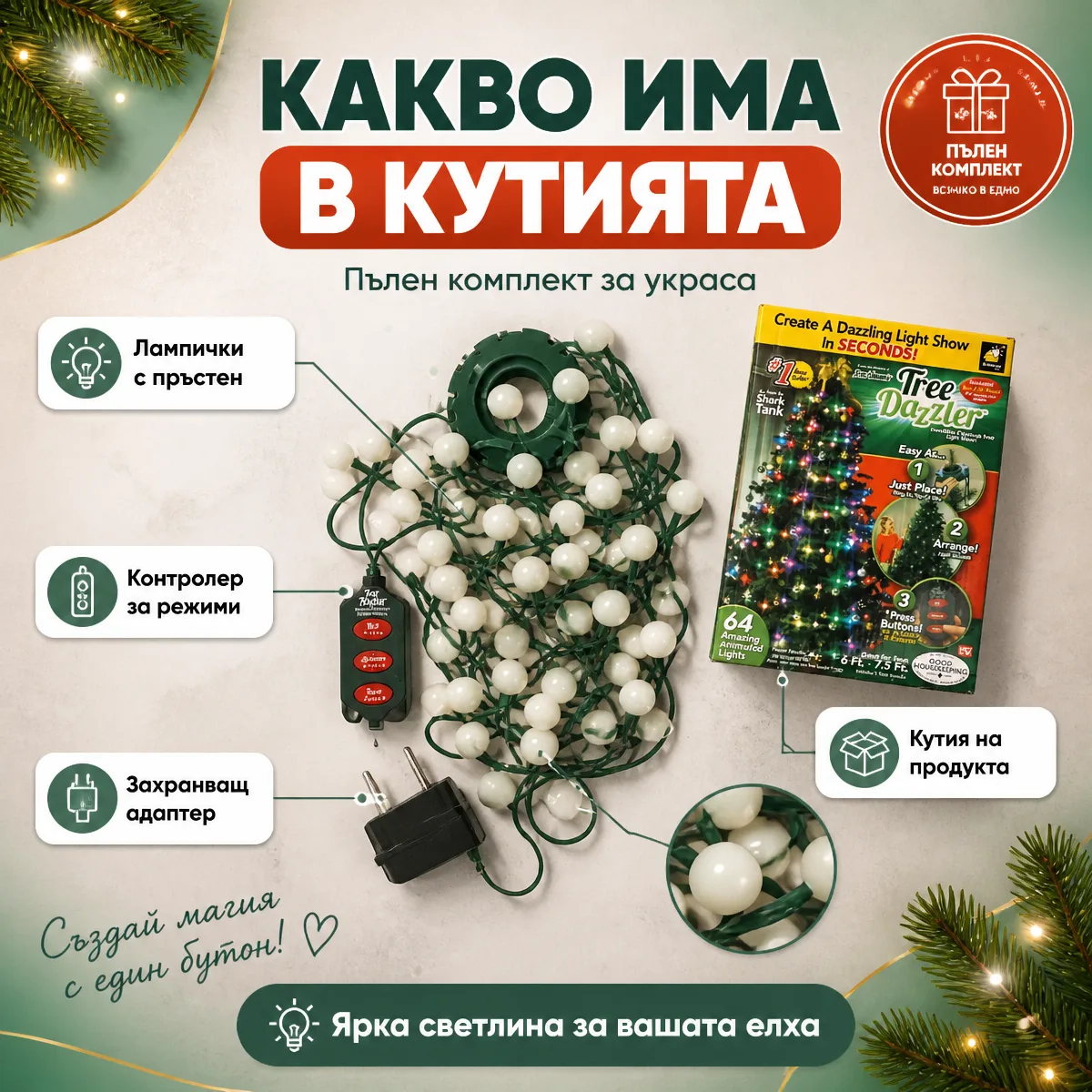 LED λαμπάκια για δέντρο Star Shower Tree Dazzler