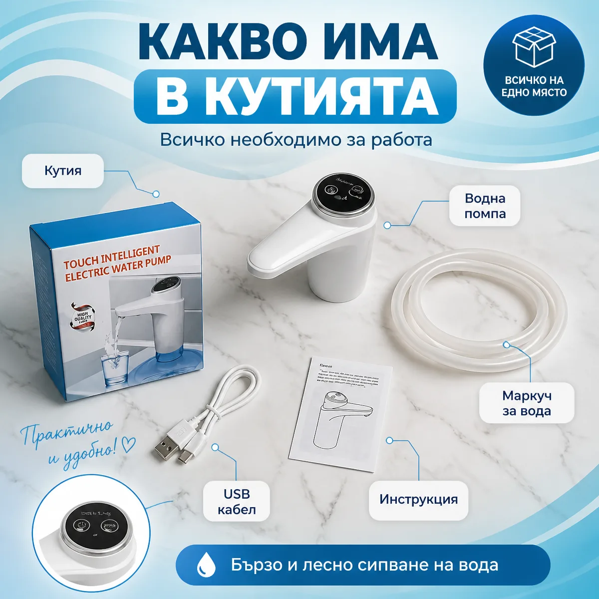 Ηλεκτρική αντλία νερού με μπαταρία