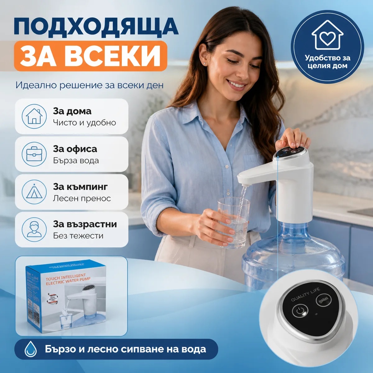 Ηλεκτρική αντλία νερού με μπαταρία