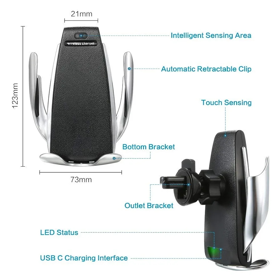 Ασύρματος φορτιστής και βάση αυτοκινήτου Smart Sensor S5