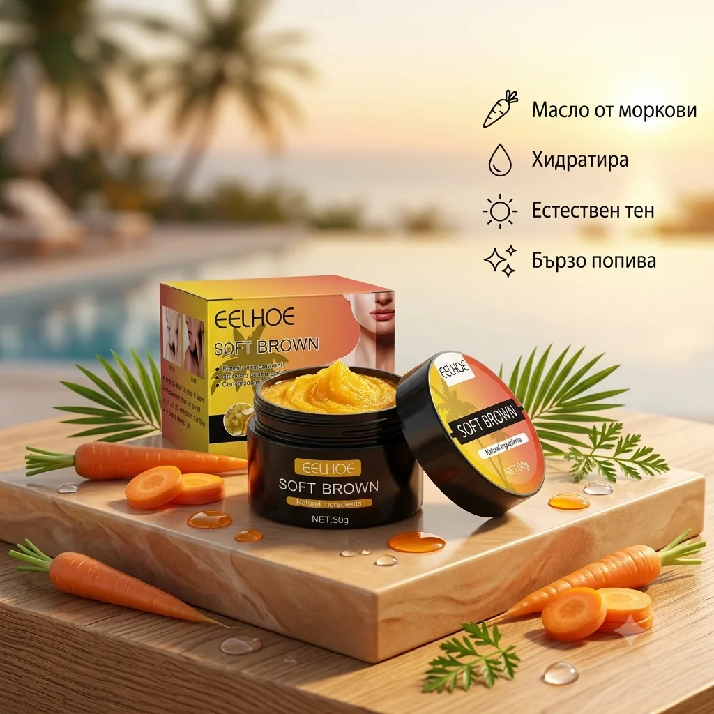 Τζελ αυτομαυρίσματος με καροτέλαιο Eelhoe 50g